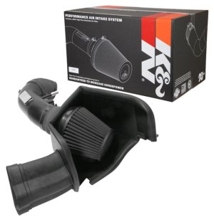 Ford Mustang Performance Air Intake - K&N Engineering - Blackhawk Induction - Black - `18-`19